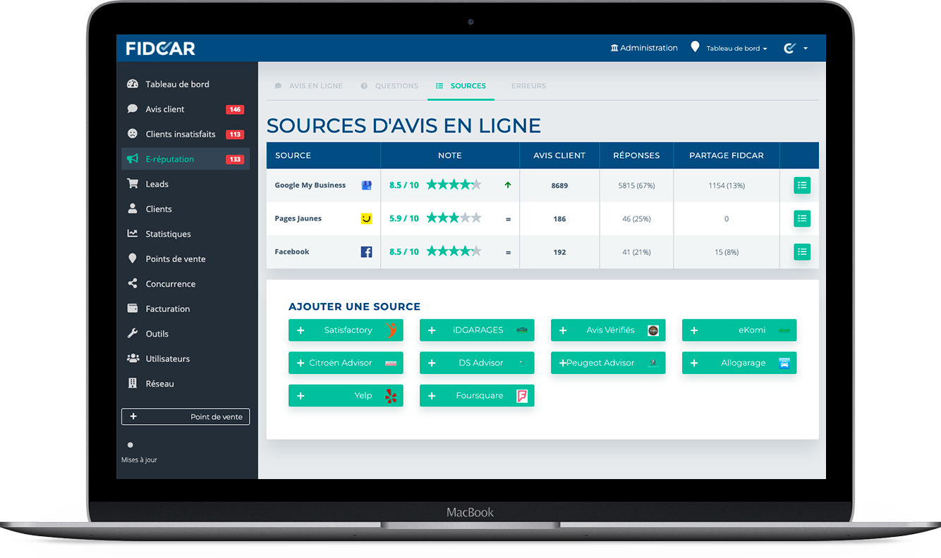 Clarvia Social - Centralisez & répondez à tous vos avis