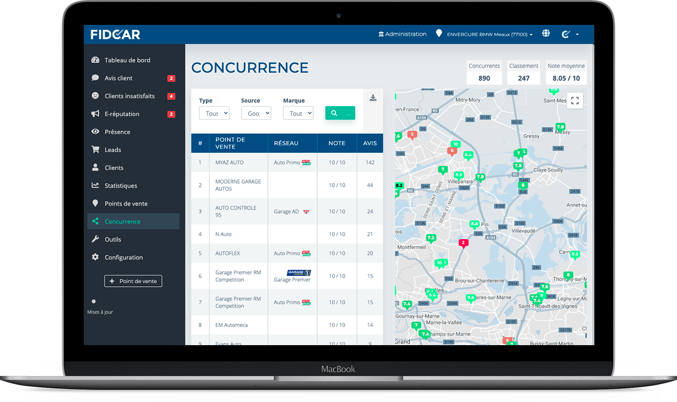 Clarvia Social - Mettez à jour vos informations